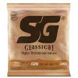 Encordoamento Violão Nylon Bronze Sg Tensão Média 65 / 35