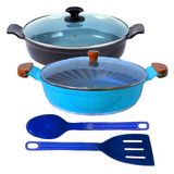 Jogo Frigideiras Antiaderente Em Cer�mica Aaeam 30cm T01 N05