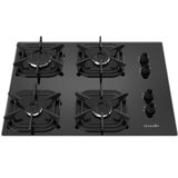 Cooktop Mueller 4 Bocas Com Queimador Ultra Chama Preto Bivolt