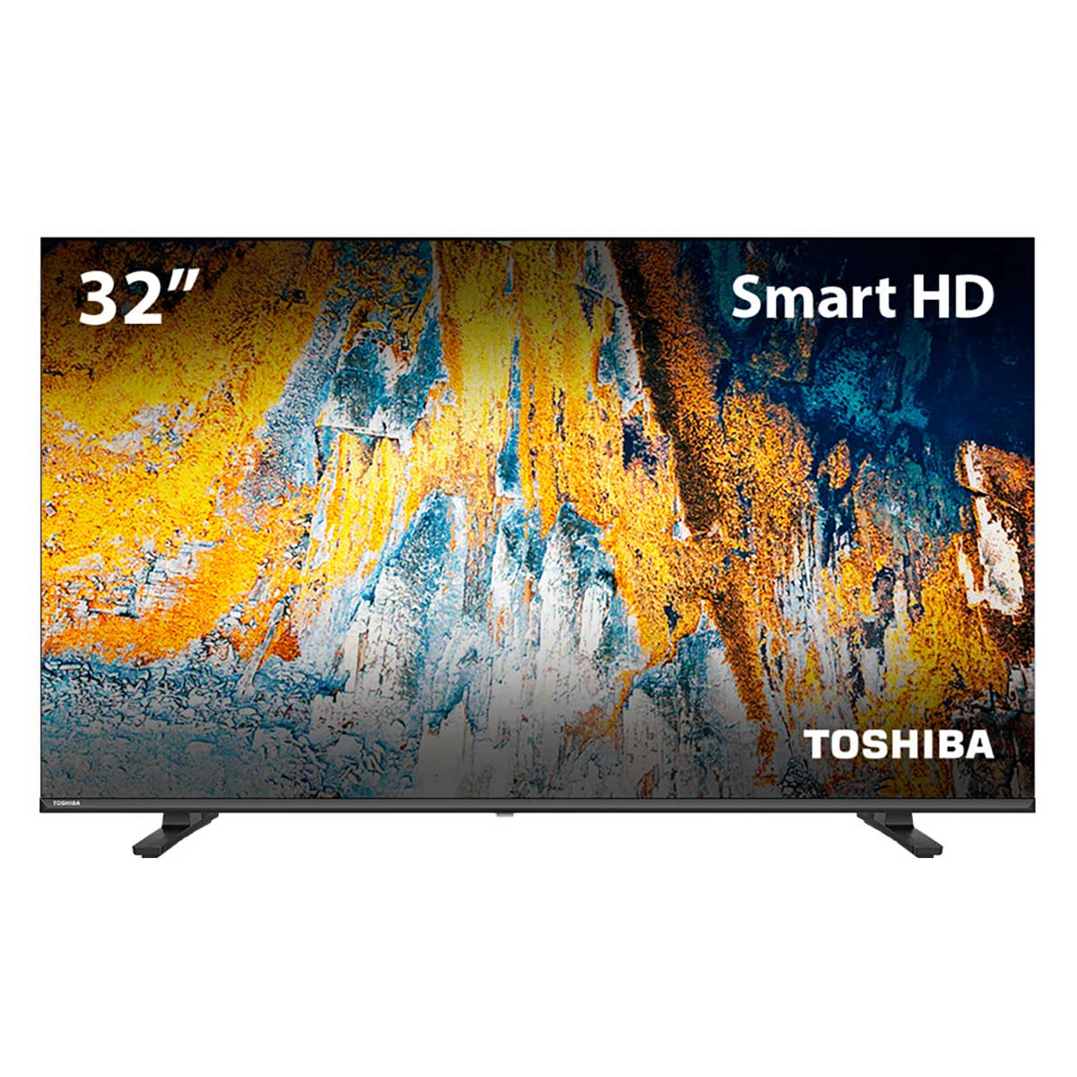 Smart Tela DLED 32&apos;&apos; HD Toshiba 32V35KB VIDAA 2 HDMI 2 USB Wi-Fi - TB007
