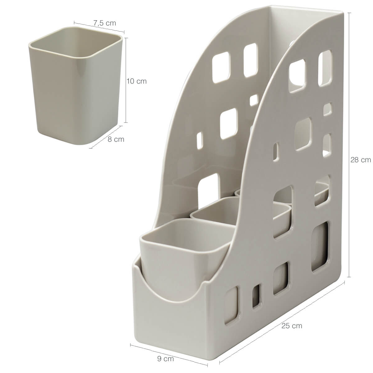 Kit Ambiente 4 Em 1 Porta Objetos Organizador Multiuso Mesa Escritório ...