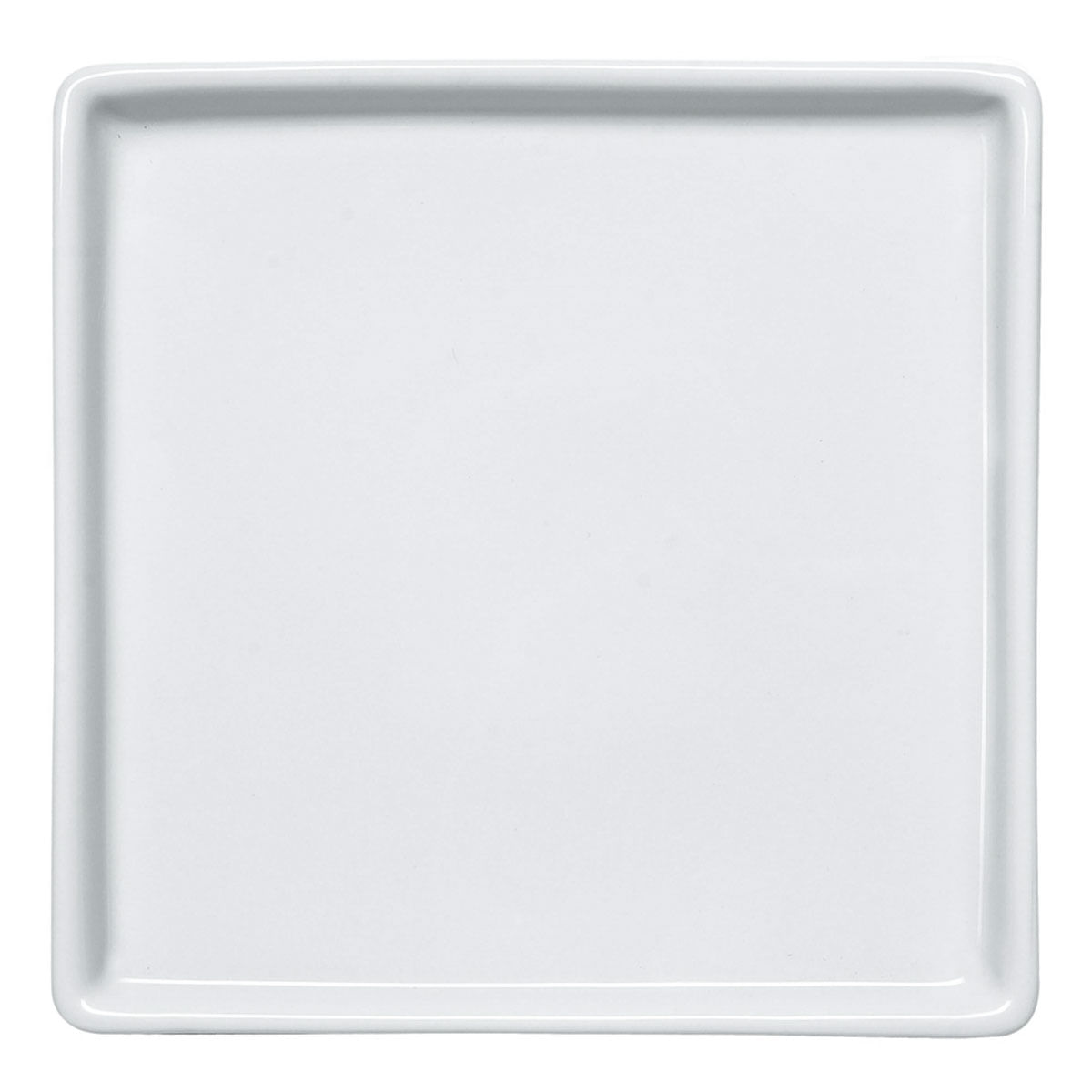 Prato Quadrado Raso Em Porcelana 16x16cm Americana Germer Branco