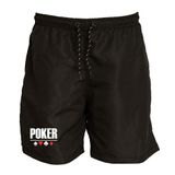 Short Masculino Tactel Estampa Poker Academia Conforto Preto M