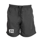 Short Masculino Tactel Muay Thai Treino Academia Conforto Cinza M