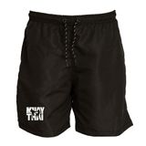 Short Masculino Tactel Muay Thai Treino Academia Conforto Preto G