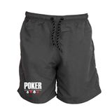 Short Masculino Tactel Estampa Poker Academia Conforto Cinza G