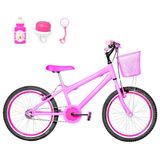Bicicleta Infantil Aro 20 Aero Rosa E Pink