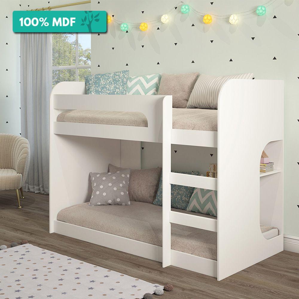 Beliche Montessoriana 100% Mdf Com Prateleira Ema Cimol Branco