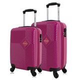 Kit Mala De Viagem Pp E P Zug Pink Swiss Move