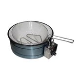 Fritadeira Elétrica Em Inox Tacho Esmaltado 2500w 110v 7l