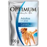 Ração Úmida Optimum Sachê Para Cães Adultos Frango - 100 G