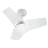 Ventilador De Teto Venti-delta Fit Led 3 Pás Branco 6000k Luz Branca 220v