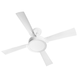 Ventilador De Teto Venti-delta Magnífico Led 4 Pás Branco 6000k Luz Branca 220v