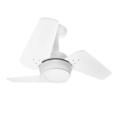 Ventilador De Teto Venti-delta Loft Led 3 Pás Branco 6000k Luz Branca 110v