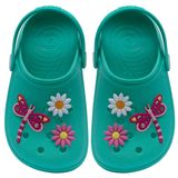 Sandalia Babuche Feminino Infantil Menina Chinelo Leve 12.14 Cor:verde,tamanho:33/34