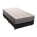 Cama Box Solteiro Colchao Espuma D45 Paropas Ep Confort Mega Firme Base Crc Fantasy Black 88x188