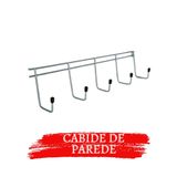 Cabide Parede Metal Com 5 Ganchos