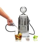 Dispenser de bebidas duplo bomba de gasolina retrô vintage cromado