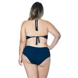 Calcinha Plus Size Drapeada Agridoce Marinho