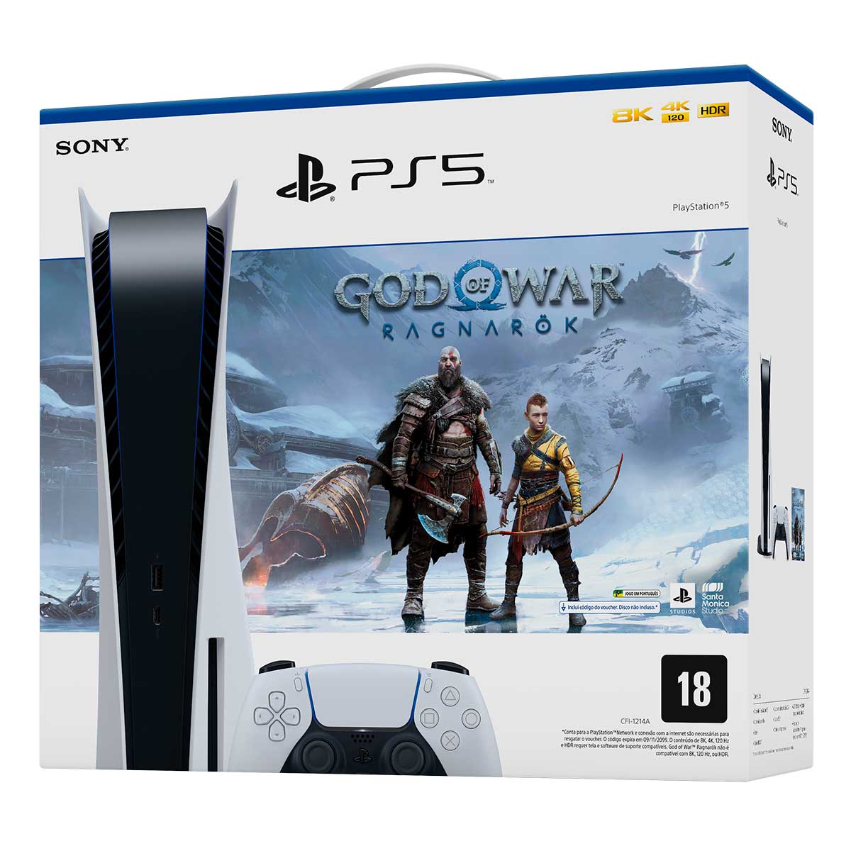 Console PlayStation5 com Jogo God of War Ragnarök Branco -Carrefour -  Carrefour