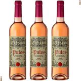 Vinho Carmim Putos Rose Doc 750ml   Kit 03 Uni   Promoção