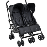 Carrinho De Bebe Para Gemeos Burigotto Twingo Black Preto