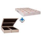 Conjunto Baú-Colchão Orthoflex D33 Matera+Cama Queen 158