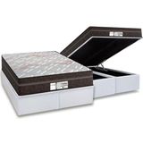 Cama Box Bau King Colchao Molas Masterpocket Ensacadas Probel Prodormir Evolution Base Crc Courano White 193x203