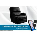 Poltrona Do Papai Reclinavel Divino Urbany Zero Wall Motorizada C Vibro Massagem Giro Balanco Courano Preto Probel