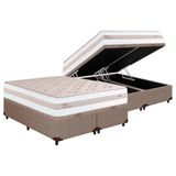 Cama Box Bau Queen Colchao Molas Herval Masterpocket Ensacadas Kiev Base Crc Courano Clean 158x198