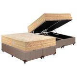 Cama Box Bau Queen Colchao Molas Paropas Masterpocket Ensacadas Star Dream Base Crc Courano Clean 158x198