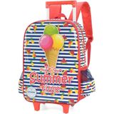 Mochila Infantil Com Rodinha Up4you Sorvete Gd Vm