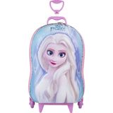 Mochila Infantil Com Rodinha Frozen Elsa