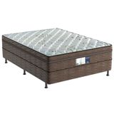 Cama Box Conjugado Casal Colchao Ortopedico D28 Prodormir Advanced Pillow Top Brown 138x188x50 Probel