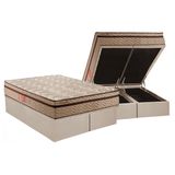 Cama Box Bau Queen Colchao Molas Masterpocket Ensacadas Paropas Marcelly Ibiza Base Crc Suede Clean 158x198