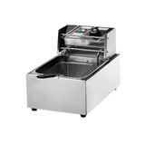 Fritadeira Elétrica 1 Cuba 150mm Em Aço 6 Litros 220v 2500w