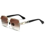 Óculos De Sol Masculino Quadrado Design Retro Proteção Uv400