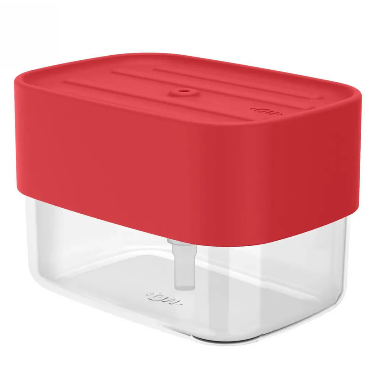 Dispenser Para Detergente Porta Esponja Sabão Líquido Trium 550ml Vermelho Ou