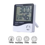 Relogio Digital Despertador Medidor Temperatura Umidade Termometro Higrometro Mesa Parede Multiuso
