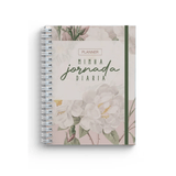 Minha Jornada Diária | Capa Dura Wire-o | Floral Suave | Planner Permanente