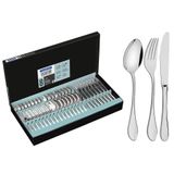 Faqueiro Tramontina Italy Aço Inox Facas De Mesa Forjadas 6mm Acabamento Altobrilho 48peças 66932140