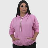 MOLETOM CANGURU FEMININO KEROLOOK ROSA