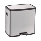 Lixeira Octos Inox Com 02 Baldes E Pedal 15l Tramontina