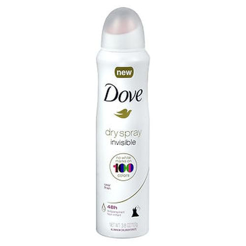 Spray Seco Antitranspirante Dove Acabamento Transparente Invisível 3,8 Onças Da Dove (pacote Com 2)