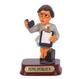 Miniatura Em Resina Funcionaria Publica 8 Cm