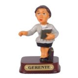 Miniatura Em Resina Gerente Mulher 8 Cm