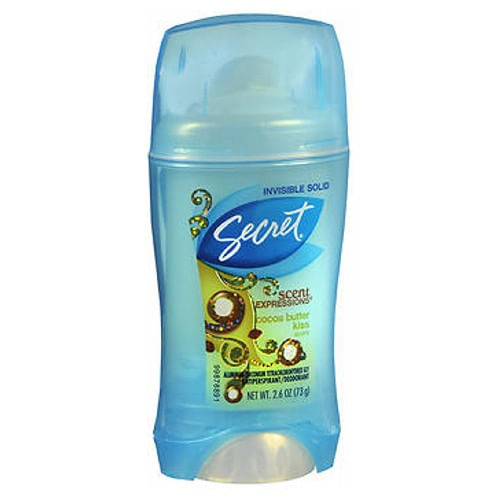 Secret Anti-perspirante Cheiro De Desodorante Expressões Invisível Sólido Coco Manteiga Beijo 2.6 Oz Por Segredo