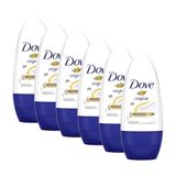 Kit 6 Desodorantes Dove Antitranspirante Roll On Original 50ml