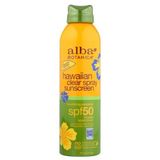 Protetor Solar Hawaiian Clear Spray Spf50 De Coco 6 Onças Por Alba Botanica (pacote Com 4)