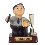 Miniatura Em Resina Diretor Com Porta Caneta 8 Cm